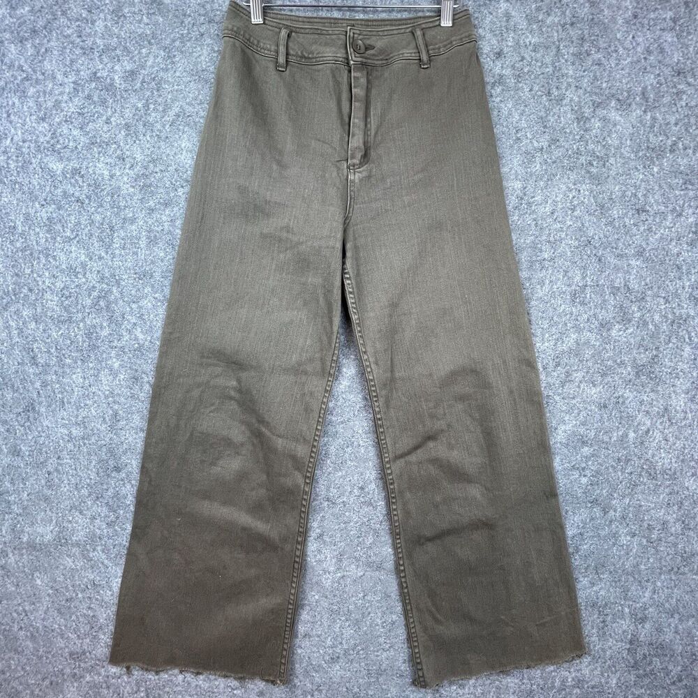 Amenah Jeans Womens 3 / Large‎ Brown Wide Leg Straight Raw Hem Baggy Skater Y2K